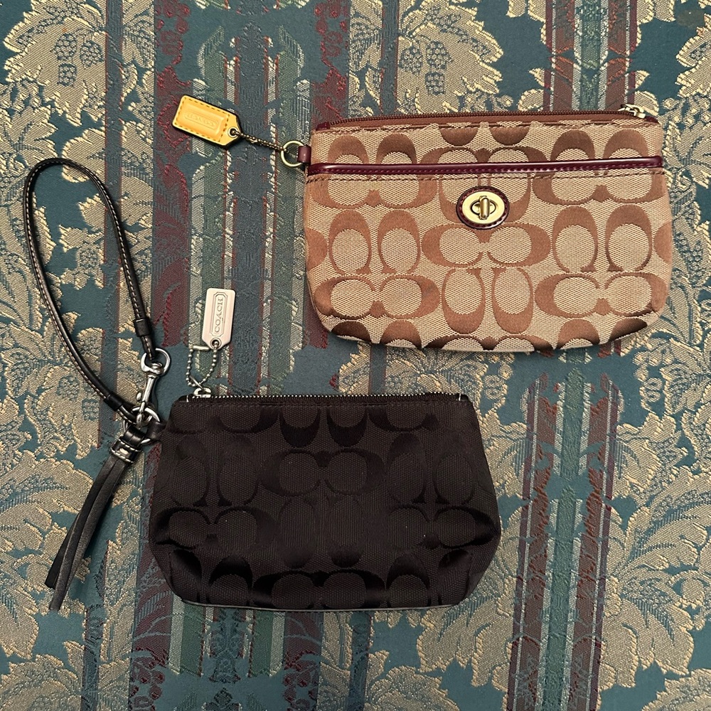 Lot of 2 Coach Wristlets